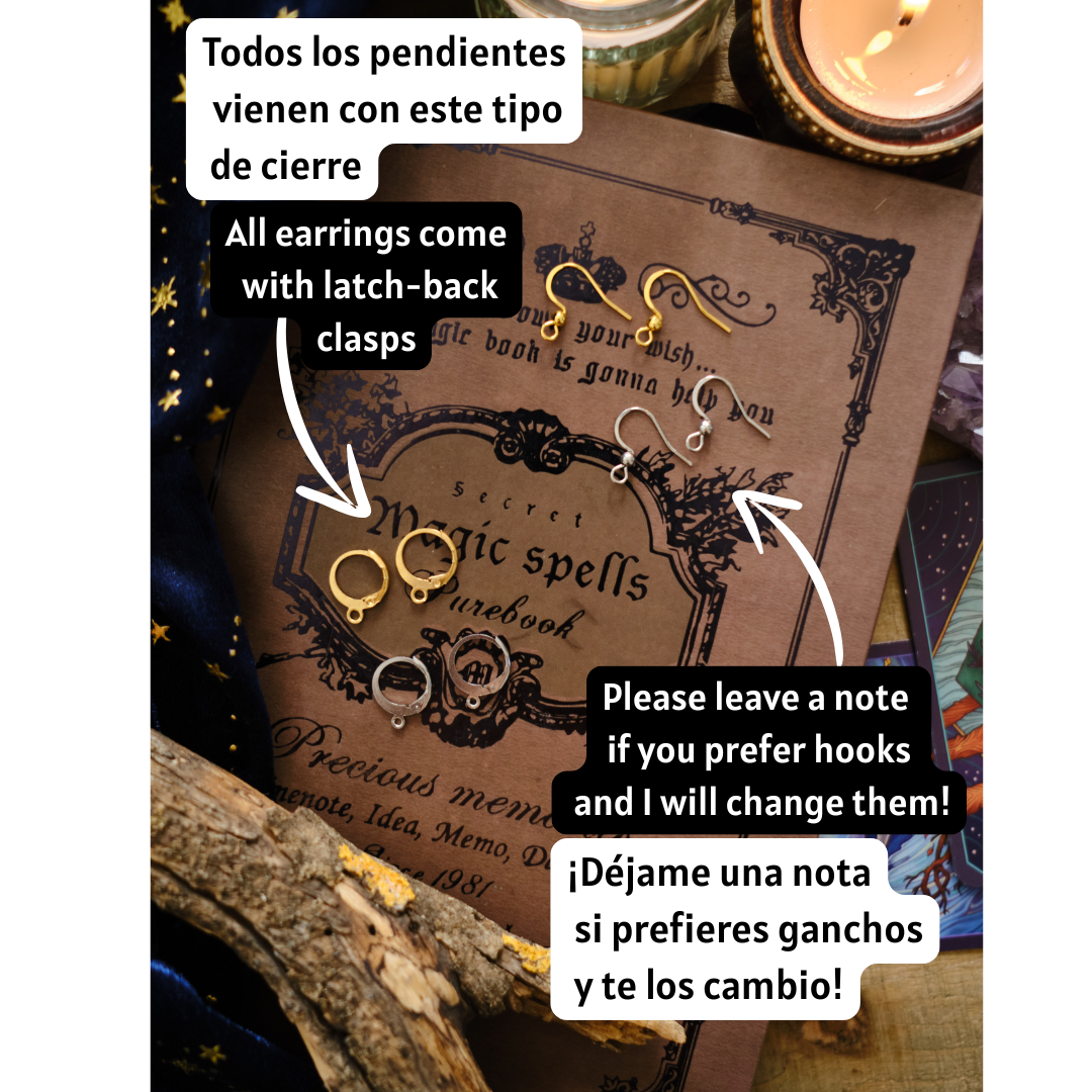 Pendientes Luna y Estrella Suncatcher, Aretes Desparejos, Bisutería Atrapasol