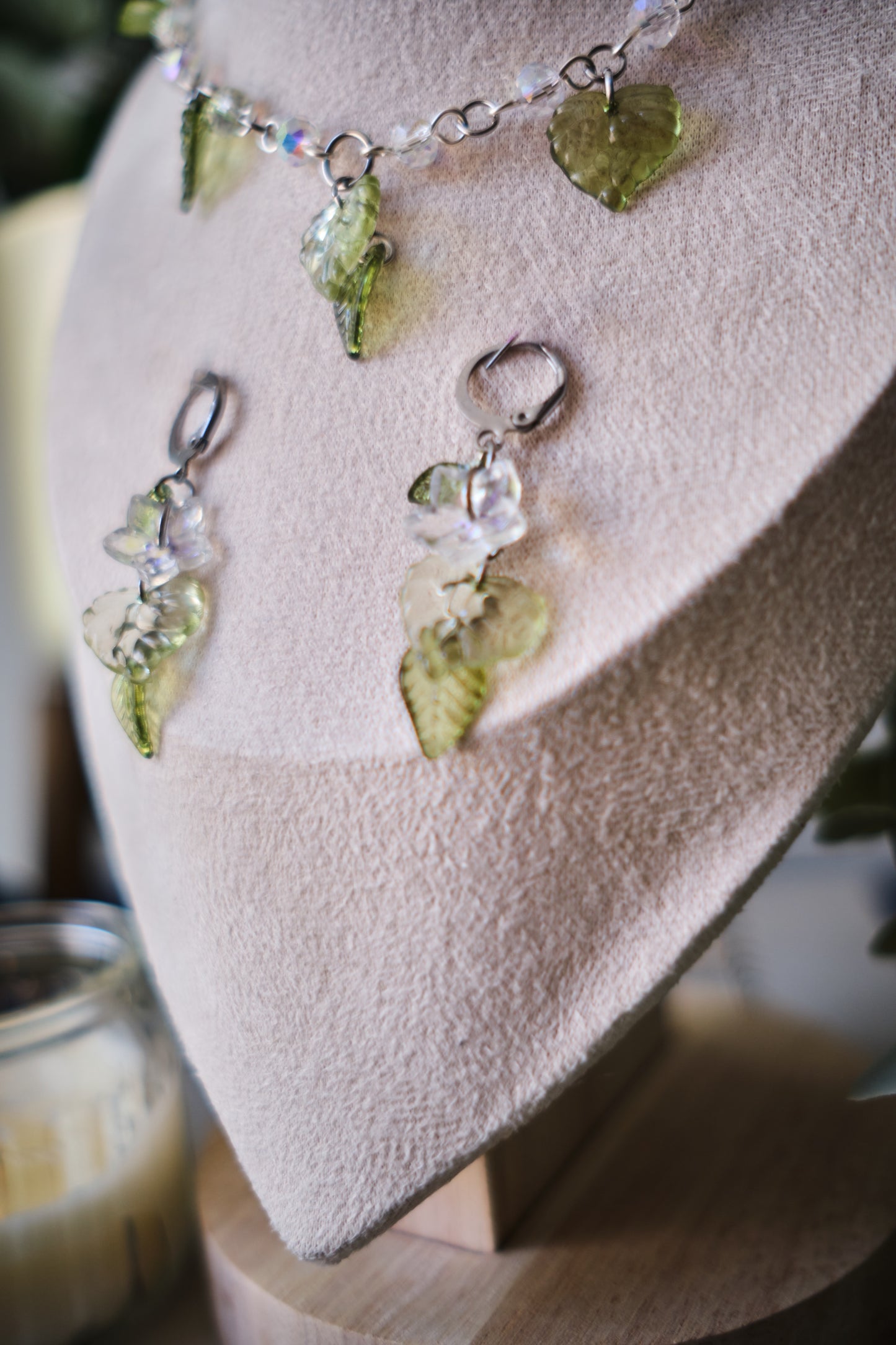 Pendientes Fairycore de Flores y Hojas