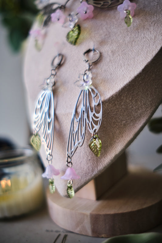Pendientes Fairycore de Alas de Hada