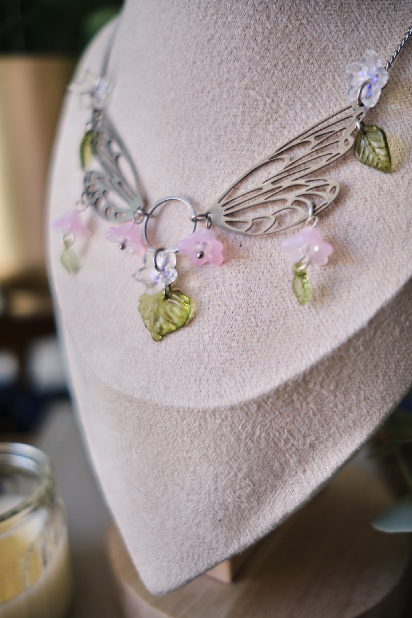 Collar Fairycore de Alas y Flores