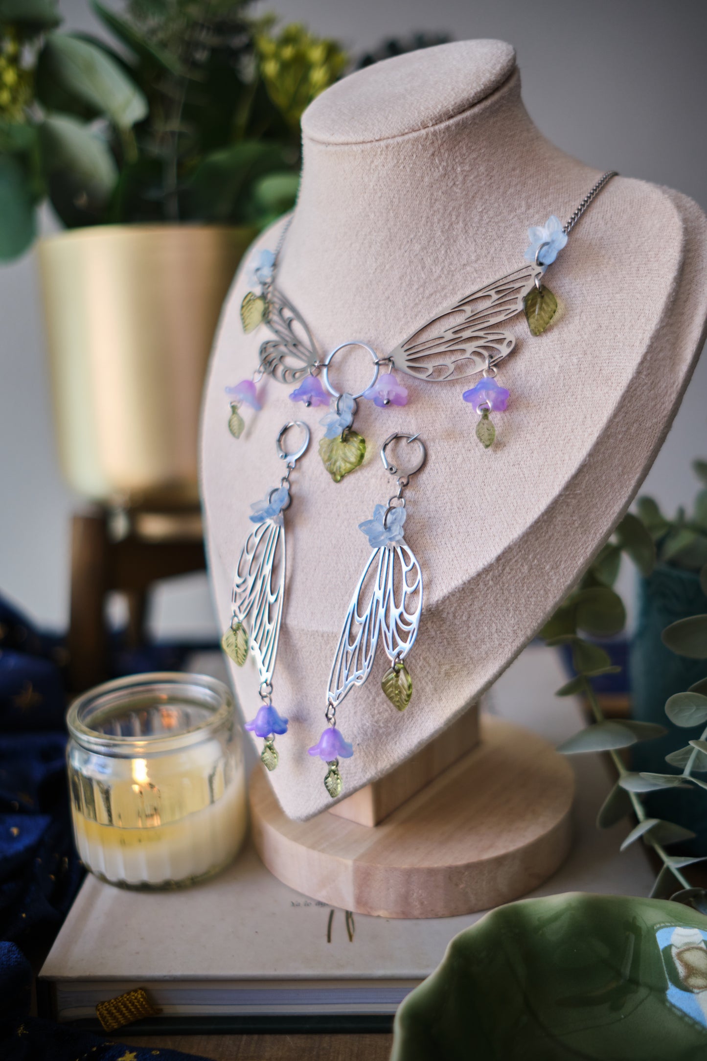 Collar Fairycore de Alas y Flores