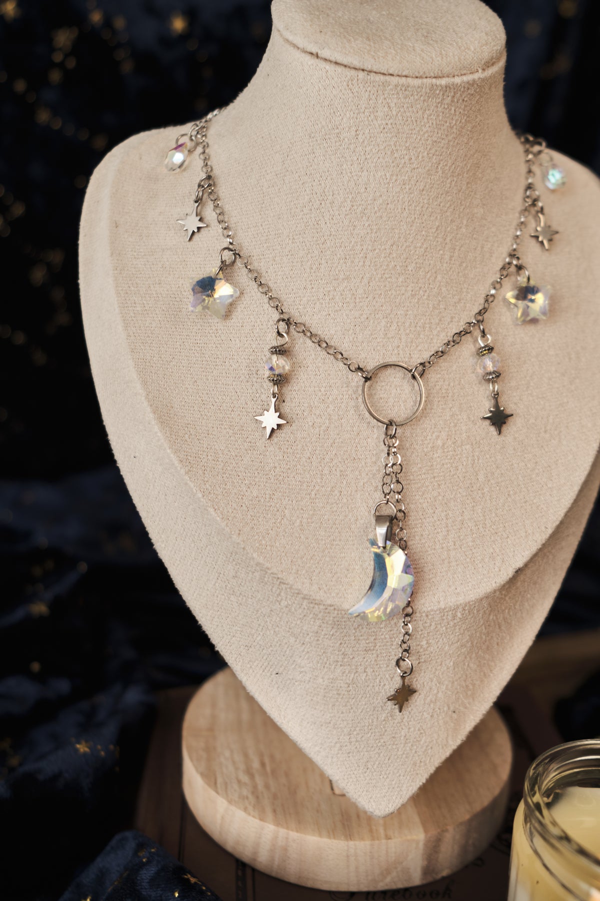 Collar Starfall, Gargantilla de Luna y Estrellas