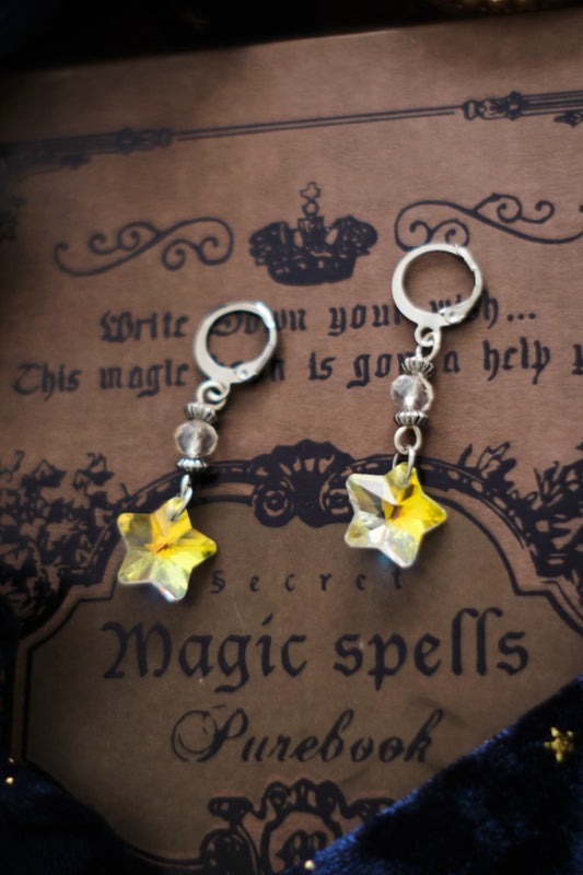 Pendientes de Estrella Suncatcher, Aretes Celestiales