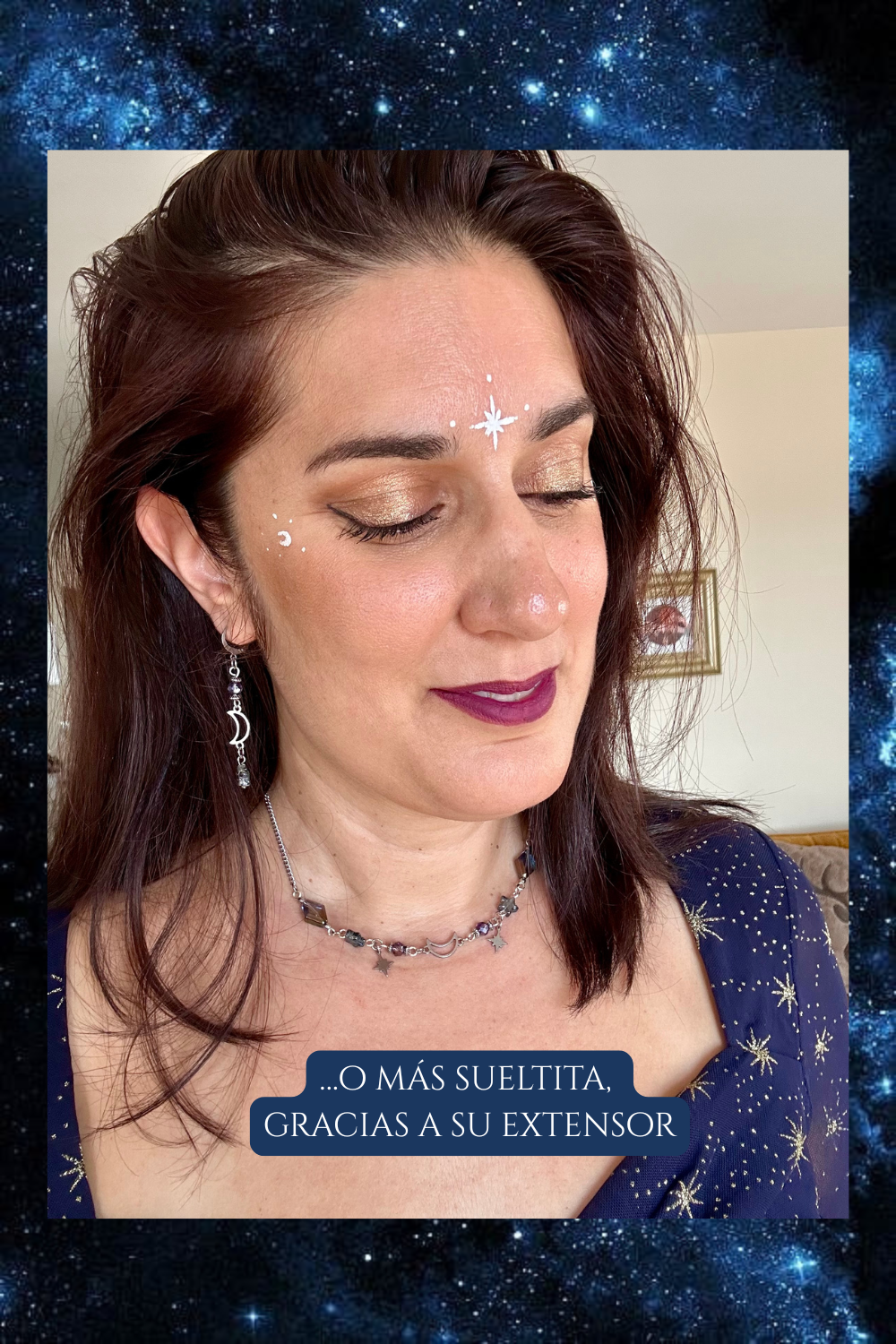 Gargantilla Whimsigoth Luna y Estrellas